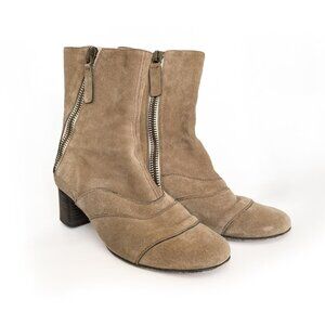 Chloe Lexie Suede Ankle Boots in Motty Grey